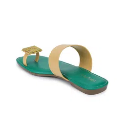 Luxyfeel Embellished One Toe Flats image 2