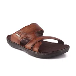 Red Chief Men Tan Leather Comfort Sandals image 2