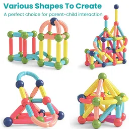 OPINA Kids 32 Pcs Magnetic Sticks & Balls image 3