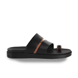 Mochi Men Textured Leather Comfort Sandals image 5