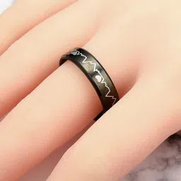 MYKI Heartbeat Band Adjustable Finger Ring image 3