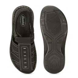Bata Men Black Fisherman Sandals image 4