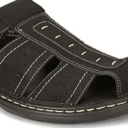Bata Men Black Fisherman Sandals image 5
