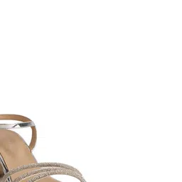 ERIDANI Embellished Open Toe Block Heels image 5