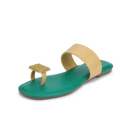 Luxyfeel Embellished One Toe Flats image 3