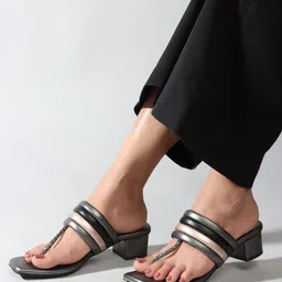 Picktoes Striped Block Heels image 5