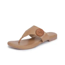 Luxyfeel Textured Open Toe Flats image 3