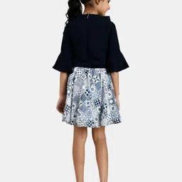 Peppermint Girls Blue & White Top With Shorts image 4