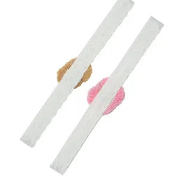 FUNKRAFTS Girls White & Pink Set of 2 Macrame Headband image 3