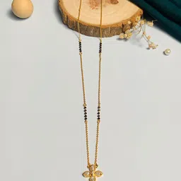 ABDESIGNS Gold Plated & AD Studded Mangalsutra image 1