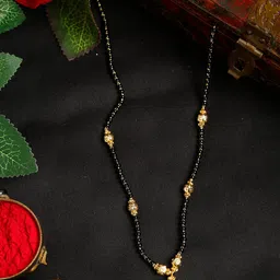 YouBella Black Gold-Plated Beaded Mangalsutra-picture-32