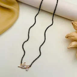 Anouk Gold-Plated Artificial Stones and Beads Mangalsutra-picture-26