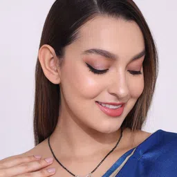 ABDESIGNS Gold Plated & AD Studded Long Mangalsutra image 3