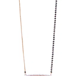 PANASH Gold-Plated Artificial Stones and Beads Mangalsutra image 3