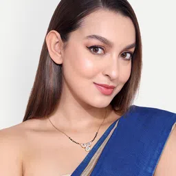 ABDESIGNS Gold-Plated Stone Studded & Beaded Mangalsutra image 5