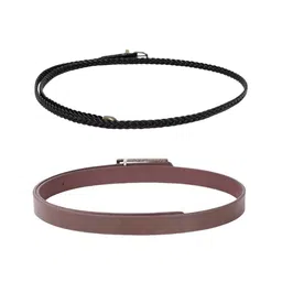 CRUSSET Girls Set Of 2 Textured Belt image 3