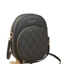 SYGA Textured Leather Structured Sling Bag image 1