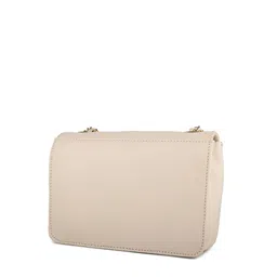 AMYENCE White Structured Sling Bag with Quilted image 3
