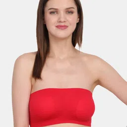 Amour Secret Grey & Red Non-Padded Tube/Bandeau Bra Pack of 2 image 2