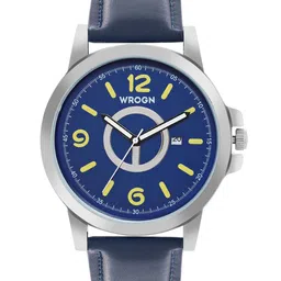 WROGN Men Brass Leather Bracelet Style Straps Analogue Multi Function Watch WRGN023D image 4