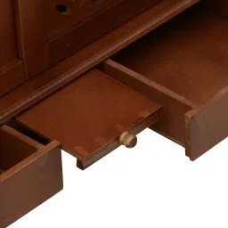 d'dass Honeywood Sheesham & MDF Floor Rested Mandir With Door image 4