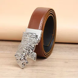 ZORO Men Tan Brown PU Belt-picture-49