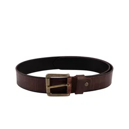 The Roadster Lifestyle Co. Men Wide Textured Leather Belt-image-70