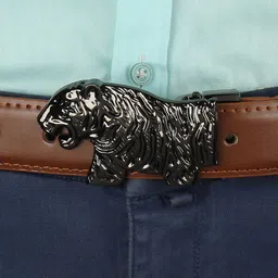 ZORO Men Tan PU Belt image 4