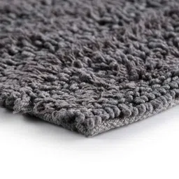 sashaa world Black Solid Cotton 24x16 Inches Max Absorbant Bath Mat image 5