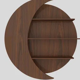 vibecrafts Engineered Wood Wall Shelf In Walnut Finish image 5