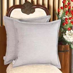 Home Blue 2 Pieces Cotton Square Cushion Covers-picture-32