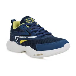 Campus Kids Navy Blue Solid Mesh Running Shoes image 1