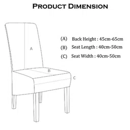 Cortina White & Blue Abstract Printed Non-Slip Chair Cover image 5