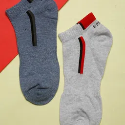 MUTAQINOTI Men Pack Of 2 Assorted Ankle-Length Socks image 2