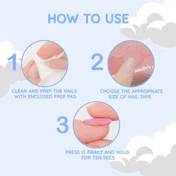 JENNA Girls 12-Pcs Heart Design Artificial Nail Art Kit with Glue - Multicolored image 4