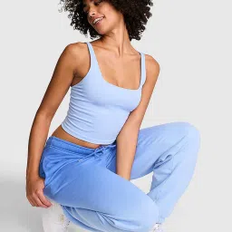 victoria's secret intimates Victoria's Secret Blue Solid Regular Fit Joggers-picture-22