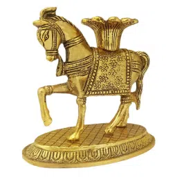 fashion bizz Fengshui Horse 10cm Metal Candle Holder Stand image 4