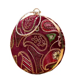 ARTKLIM Embroidered Box Clutch image 4