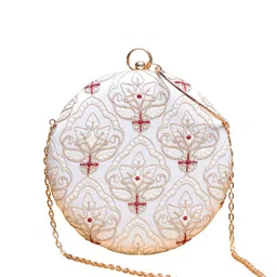 ARTKLIM Embroidered Sequinned Box Clutches image 3