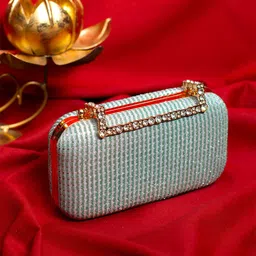 ARTKLIM Embellished Box Clutch image 1