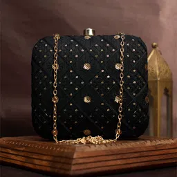 ARTKLIM Embroidered Box Clutch image 1