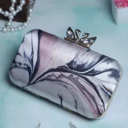 Swisni Women Printed Box Clutch-image-10