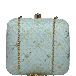 ARTKLIM Embroidered Box Clutch image 2