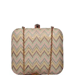 ARTKLIM Embroidered Box Clutch image 2