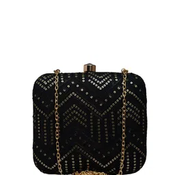 ARTKLIM Sequin Embellished Box Clutch image 2