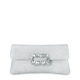 Peora Women Silver Clutches image 2
