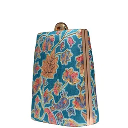 ARTKLIM Floral Printed Zari Brocade Box Clutch image 3