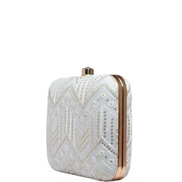ARTKLIM Embroidered Box Clutch image 3