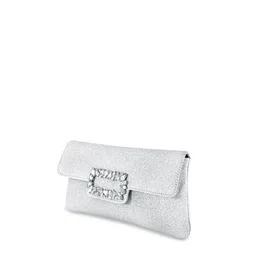 Peora Women Silver Clutches image 3