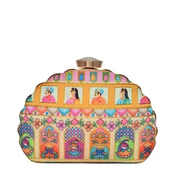 ARTKLIM Embroidered Half Moon Clutch image 4